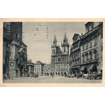 Stará Pohlednice Praha Staroměstský orloj, Rok 1939, 100/195 (Stará pohlednice)