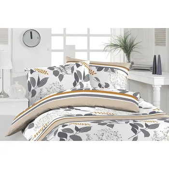 Povlečení Flanelové povlečení Florella Faron Silber Rozměr: 70x90 + 140x200 cm - loznice21.cz