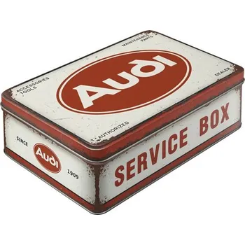 Dóza na potraviny Postershop Plechová dóza plochá - Audi - Service Box