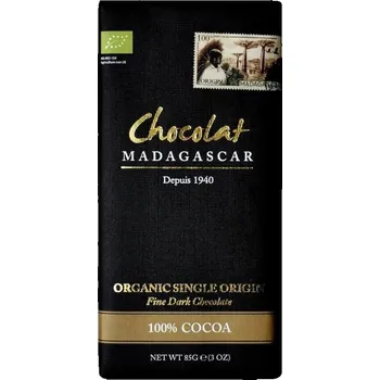 Čokoláda Chocolat Madagascar |100% BIO čokoláda Madagascar - 85 g Single Origin Sambirano, tree-to-bar fine chocolate - 85 g