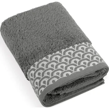Ručník Froté ručník kolekce Krajka 50x100 cm šedá