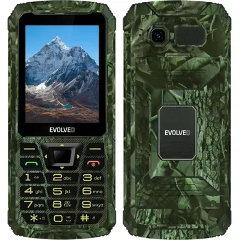 Mobilní telefon EVOLVEO StrongPhone Z6, vodotěsný odolný Dual SIM telefon, lovecká kamufláž