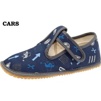 Dívčí bačkory Beda barefoot Bačkůrky - CARS/auta (BF 060010/W), Boty Beda Velikost: 26