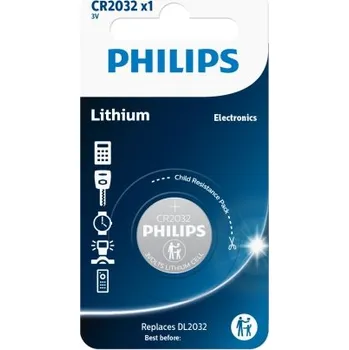 Článková baterie Batterie Philips CR2032/01B lithiová 3.0V knoflíková