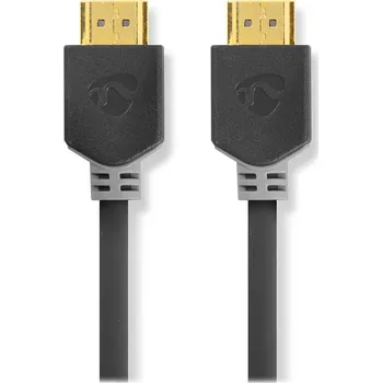 NEDIS High Speed HDMI 2.0 kabel s ethernetem/ 4K@60Hz/ zlacené konektory HDMI-HDMI/ antracit/ box/ 10m