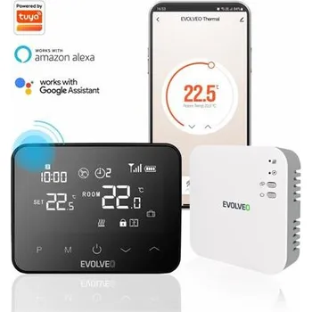 Mobilní telefon EVOLVEO Thermal, chytrý bezdrátový programovatelný termostat, wifi, BT