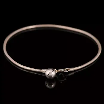 Náramek Stříbrný náramek Ag 3,2 g snake chain a rolnička