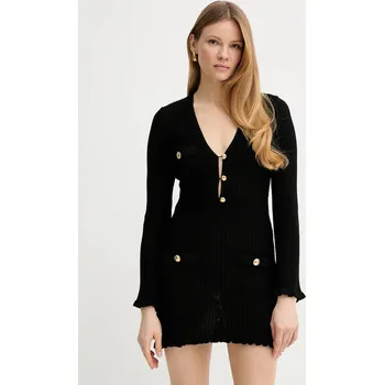 Dámské šaty Šaty Elisabetta Franchi černá barva, mini, AM76Q52E2 99X, vel. 40