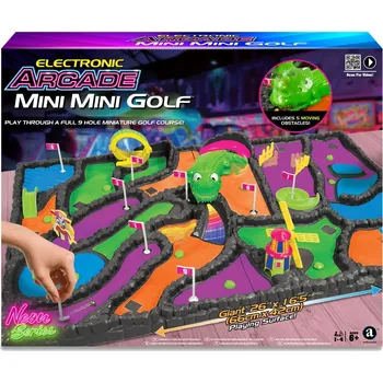 Desková hra Elektronický arkádový mini golf Neon