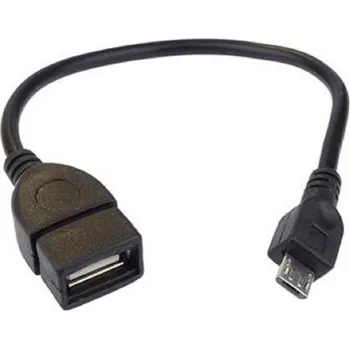 PremiumCord USB redukce kabel USB A/female - Micro USB/male 20cm OTG