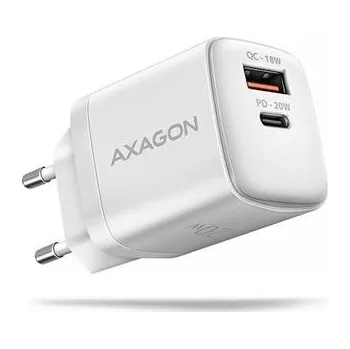 AXAGON ACU-PQ20W nabíječka do sítě 20W, 2x port (USB-A + USB-C), PD3.0/PPS/QC4+/AFC/Apple, bílá