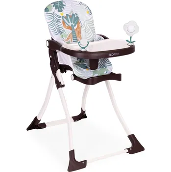 Jídelní židlička Skládací dětská jídelní židlička s hračkami Jungle