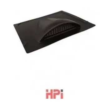 Větrací hlavice T4 - pro bitumenové šindele celoplastová s hliníkovou větrací mřížkou - černá