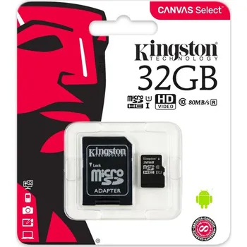 Paměťová karta KINGSTON MicroSDHC 32GB UHS-I SDCS v2 - VÝPRODEJ