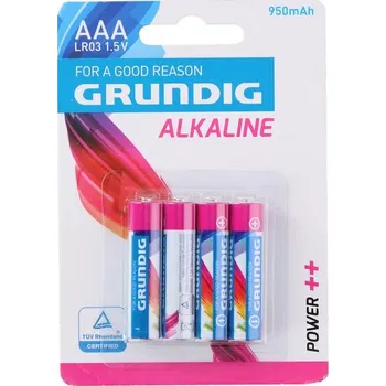 Článková baterie BATERIE AAA GRUNDIG ALKALINE 950 mAh, 4KS