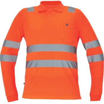 pracovní tričko Cerva LUGO HV Pánská polokošile oranžová 4XL 0322000490007