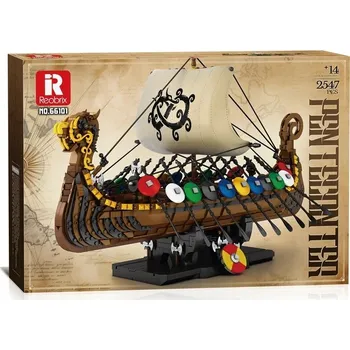 ostatní stavebnice Reobrix 66101 vikingská loď