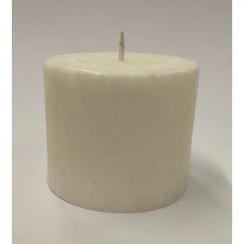 Svíčka Svíčka vonná z palmového vosku - válec 6 cm - bílý - Ledový vítr