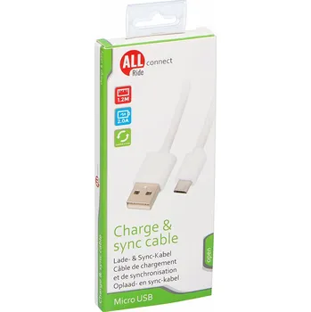 Datový kabel ALLRIDE Connect Nabíjecí kabel micro USB, 120 cm