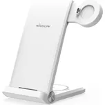 Nillkin PowerTrio 3v1 Bezdrátová Nabíječka pro Garmin Watch White