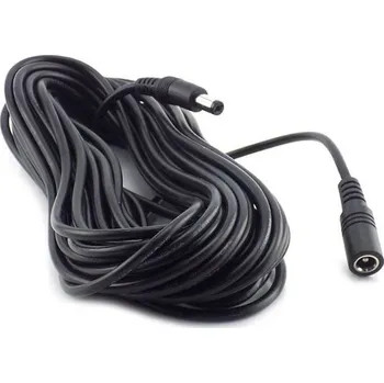 Prodlužovací kabel EZVIZ prodlužovací venkovní napájecí kabel k IP kamerám/ 1× DC 5,5 mm male/ 1× DC 5,5 mm female/ délka 5m/ černý