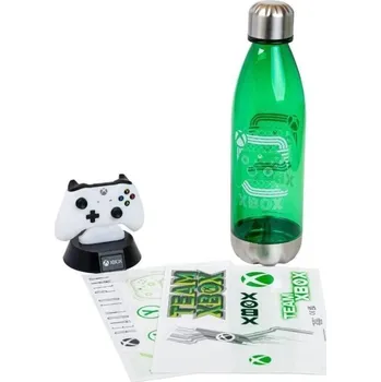 Počítačová hra Dárkový set XBOX (obsahuje láhev, samolepky a světlo)