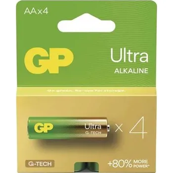 Článková baterie GP AA Ultra alkalická (LR6) - 4 ks