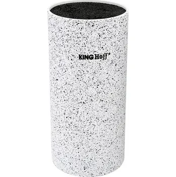 Stojan na nože KINGHOFF Blok na nože s mramorovým povrchem Kh-1092