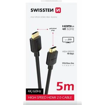 Video kabel SWISSTEN 75501114 HDMI 2.0 5M