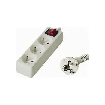 elektrický kabel PremiumCord Prodlužovací přívod 230V 3m 3z.+vypínač