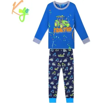 Chlapecké pyžamo Chlapecké pyžamo Kugo MP1336, tyrkysová / tmavě modrá