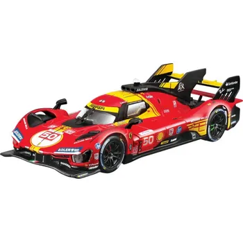 auto na autodráhu Bburago Ferrari 499P 1:43 #50 24h Le Mans Champion 2024