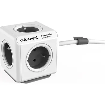 Prodlužovací kabel Prod.kabel rozb.Cubenest PowerCube-5, 1,5 m, šedý