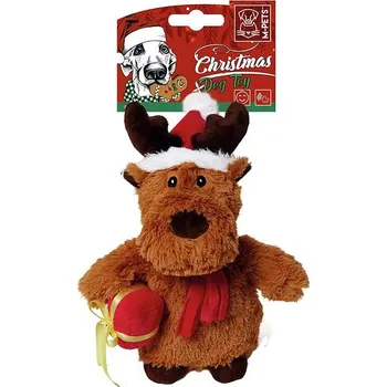 Hračka pro psa M-Pets Vánoční plyšová hračka sob Rudolf 20 cm