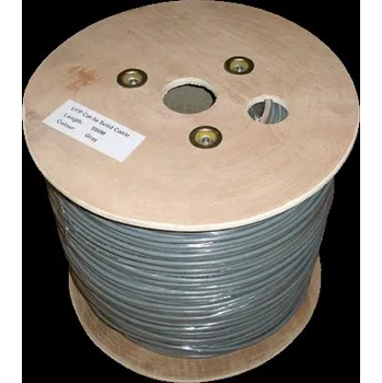 Počítačové příslušenství DATACOM UTP drát CAT5E PVC,Eca 500m cívka šedý