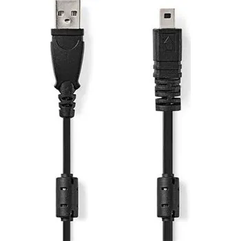 Nedis CCGL60810BK20 - USB Kabel | USB 2.0 | USB-A Zástrčka | UC-E6 8-Pins Zástrčka | 2.00 m | Kulatý | PVC | Černá