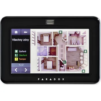 Reklamní LED panel Paradox TM50 klávesnice - černá, barvená, grafický dotykový 5" displej, řada SP/MG/EVO