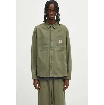 Pánská větrovka Bunda Carhartt WIP Crawford Shirt Jac, M, zelená, 78X
