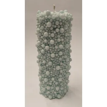 Svíčka Svíčka vonná palmová - Bublinka 15 cm - ledově modrá - ledový vítr