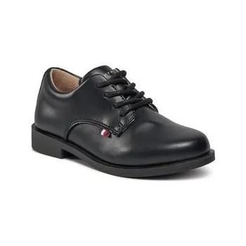 Dámské polobotky Tommy Hilfiger Polobotky Low Cut Lace Up Shoe T3B4-33174-1355 Černá 31