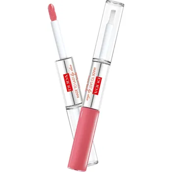 Rtěnka PUPA Milano Dlouhotrvající tekutá rtěnka Made To Last Lip Duo (Liquid Lip Colour) 2 x 4 ml 009 Sweet Pink + 2 měsíce na vrácení zboží