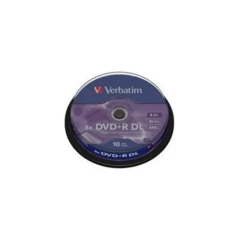 VERBATIM DVD+R DL AZO 8,5GB, 8x, spindle 10 ks