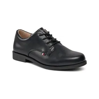 Dámské polobotky Polobotky Tommy Hilfiger Low Cut Lace Up Shoe T3B4-33174-1355 Černá 38
