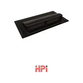 Větrací hlavice T2 pro bitumenové šindele s hliníkovou větrací mřížkou - černá