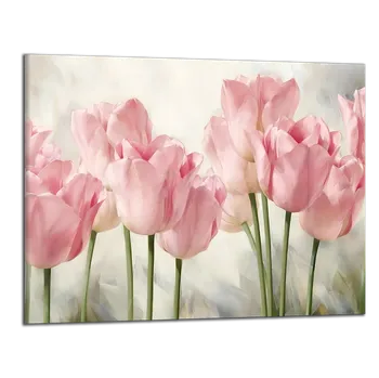 Obraz Obraz na plátně Růžové tulipány , jednodílný 4294AX