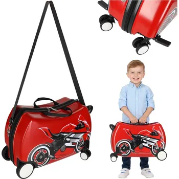 Dětský cestovní kufr na kolečkách příruční zavazadlo motorka