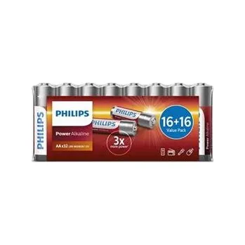 Článková baterie Baterie Philips LR6P32FV/10 Power Alkalická AA 32 ks