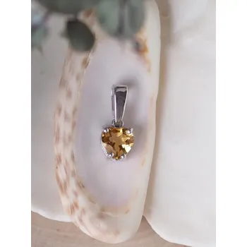 Přívěsek Citrín přívěsek srdíčko