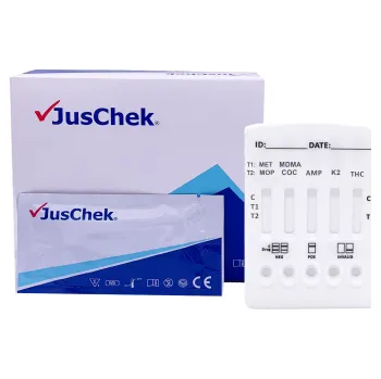 Diagnostický test 10x JusChek drogový test z vlasů na 7 drog
