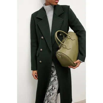 Dámský kabát Vlněný kabát Answear.LAB WA24.KPD001 zelená 79X, vel. L